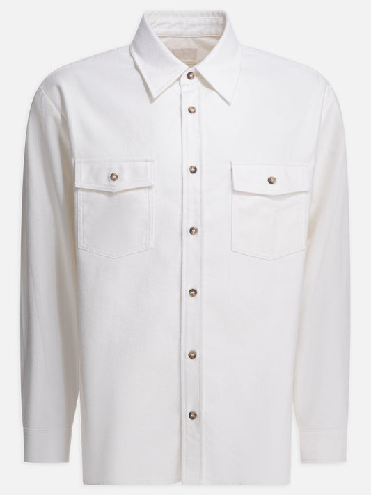 Overshirt jackets Solid colour  White - A.P.C. Men | PLP | VIETTI Online Store 
