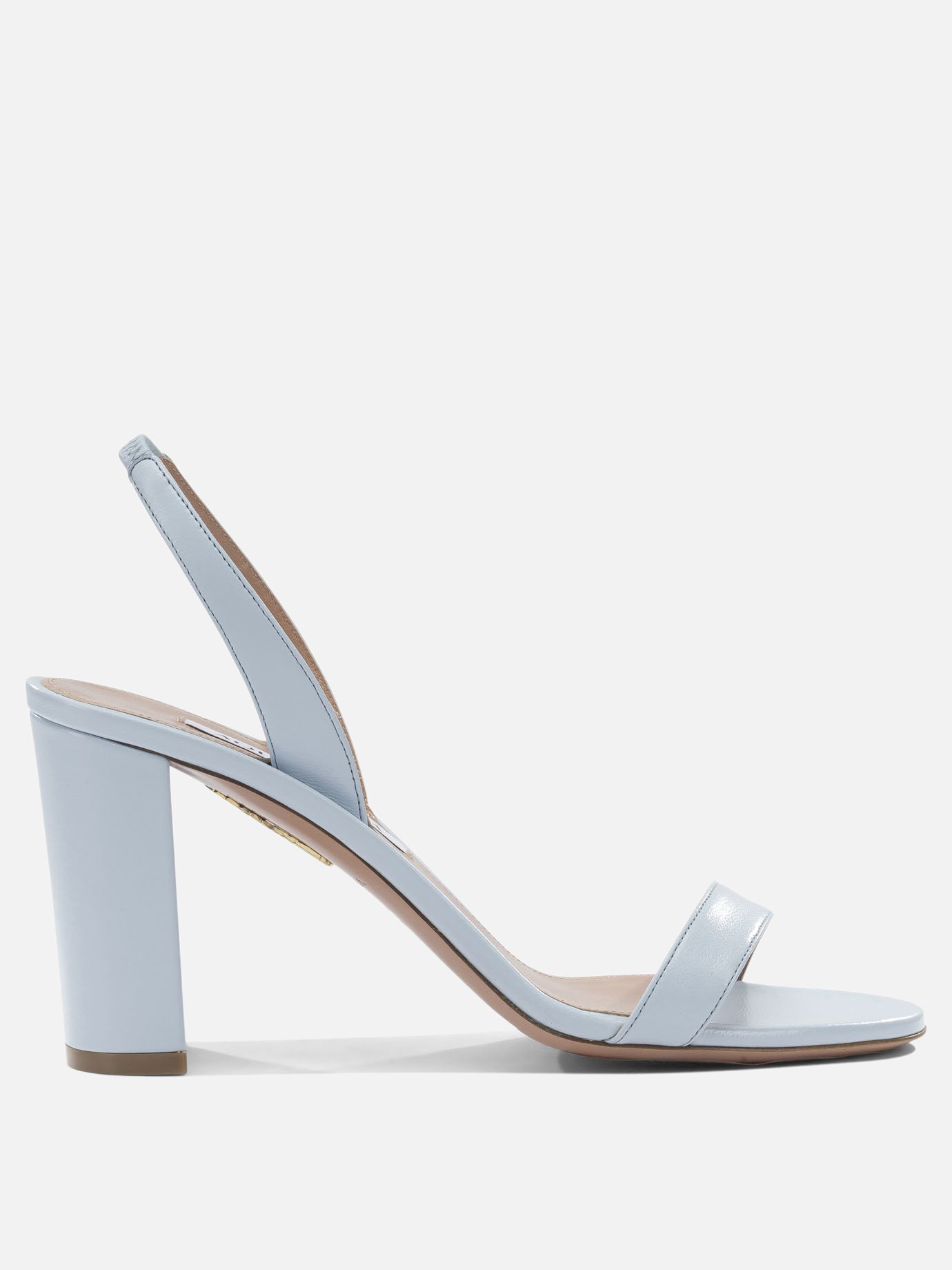 Heeled sandals 100% leather - 100% leather  Light blue - Aquazzura Women | PDP | VIETTI Online Store | Zoom-Modal
