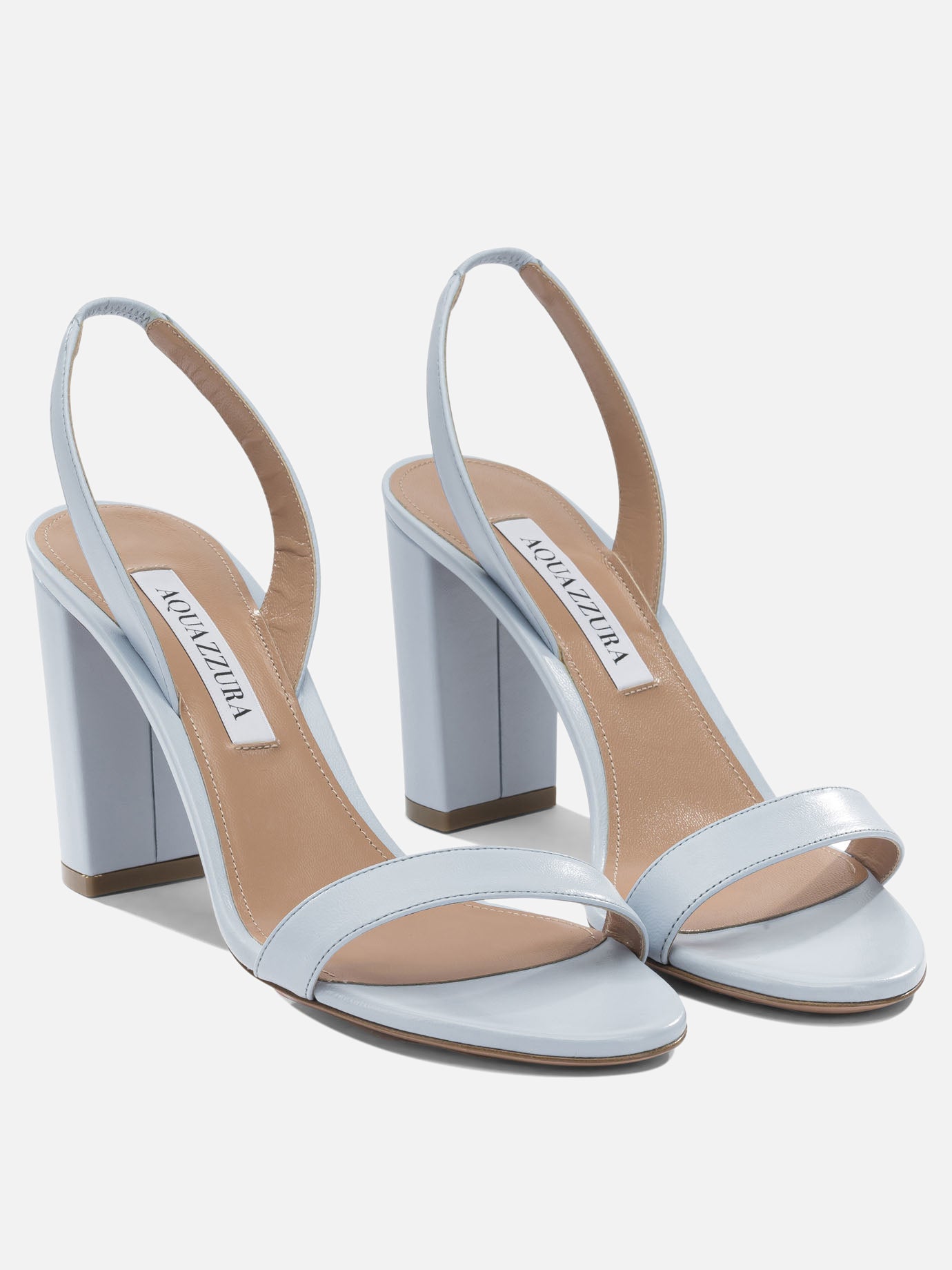Heeled sandals 100% leather - 100% leather  Light blue - Aquazzura Women | PDP | VIETTI Online Store | Zoom-Modal_2
