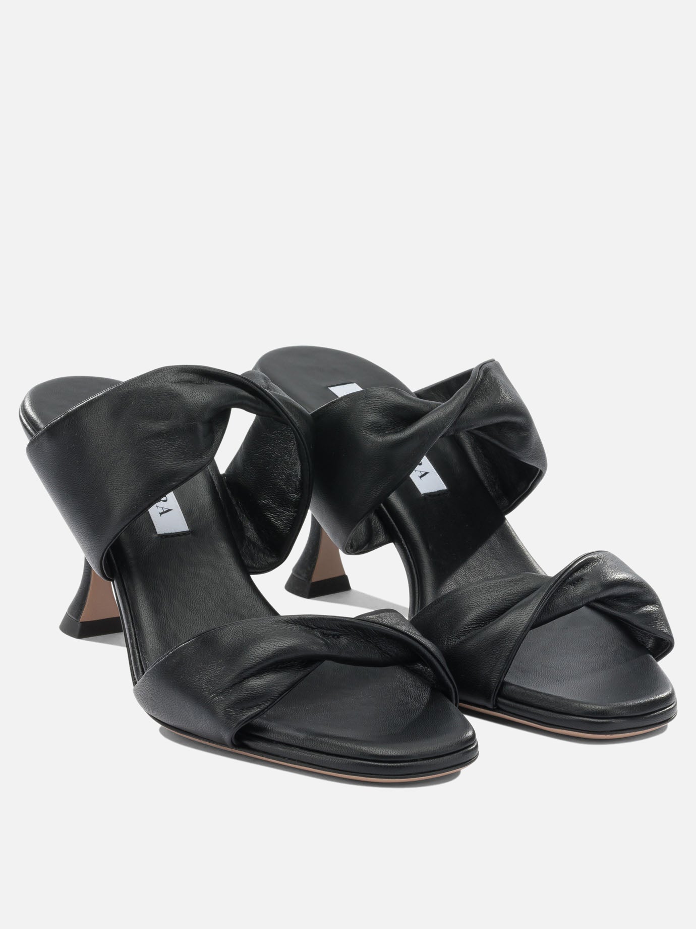 Heeled sandals 100% crossbred leather - 100% calf leather  Black - Aquazzura Women | PDP | VIETTI Online Store | Zoom-Modal_2
