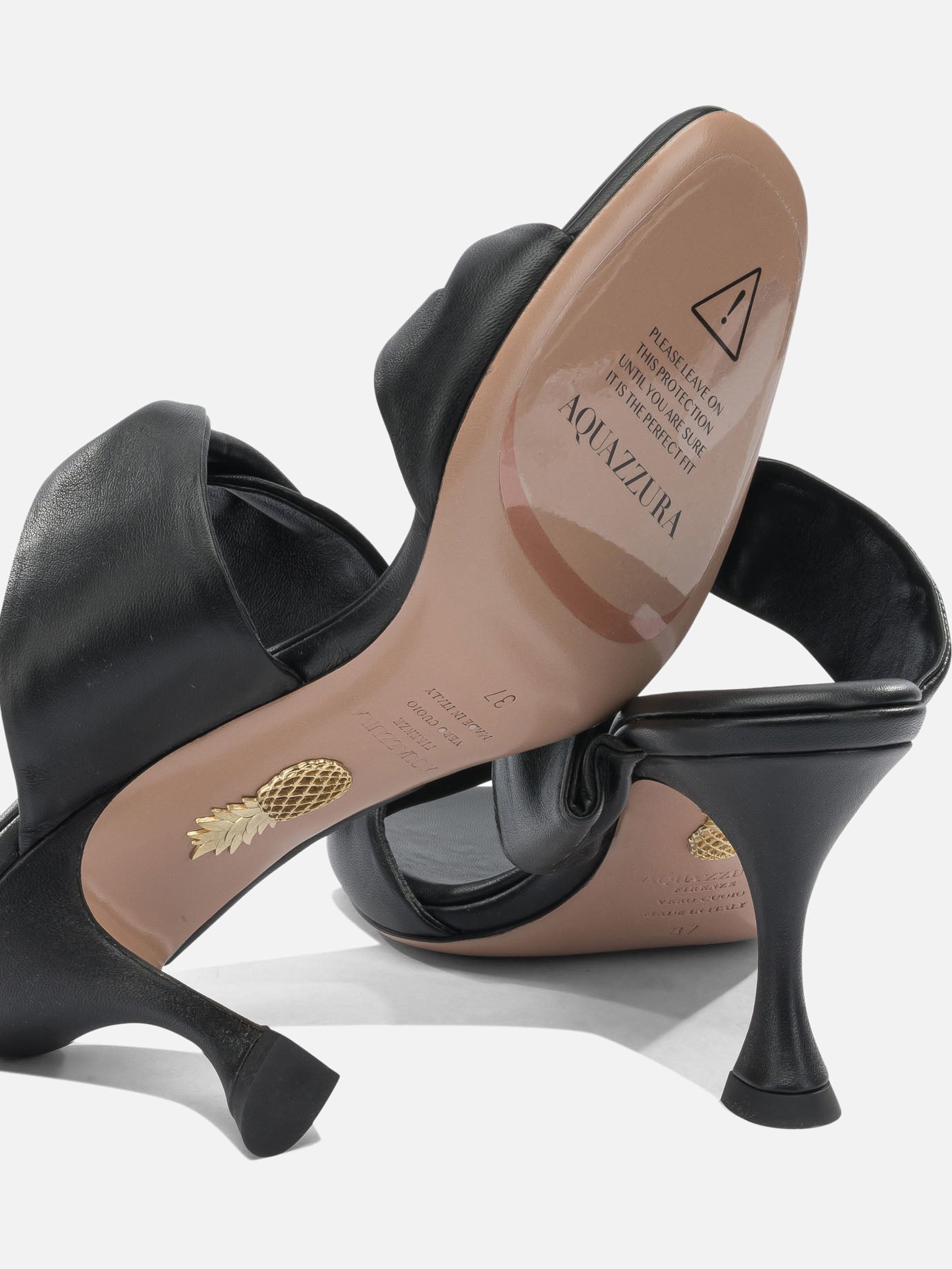 Heeled sandals 100% crossbred leather - 100% calf leather  Black - Aquazzura Women | PDP | VIETTI Online Store | Zoom-Modal_5
