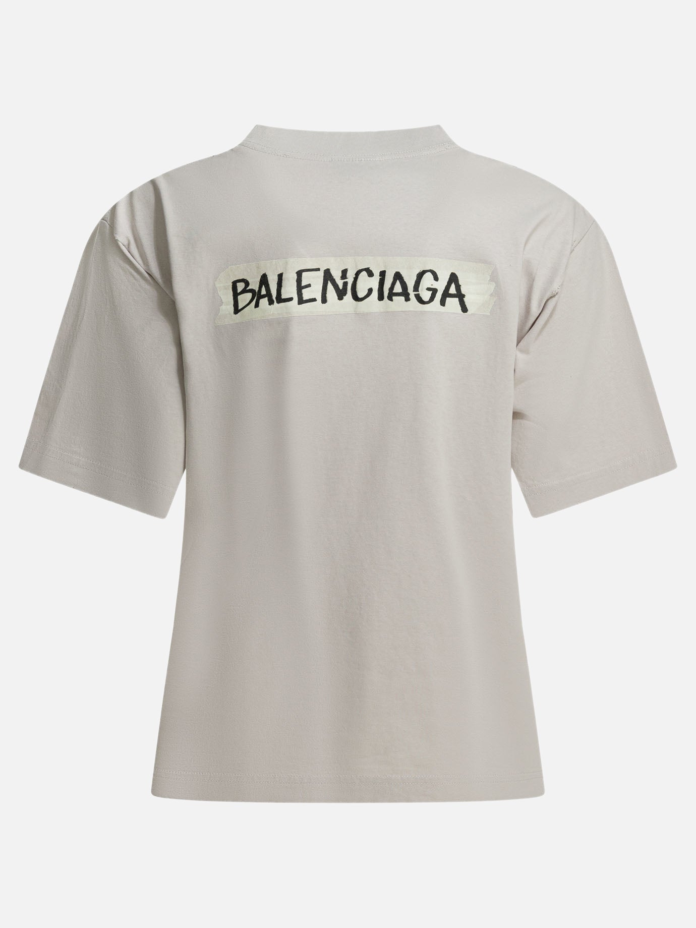Crewneck t-shirts Logo  White - Balenciaga Women | PDP | VIETTI Online Store | thumbnail_2