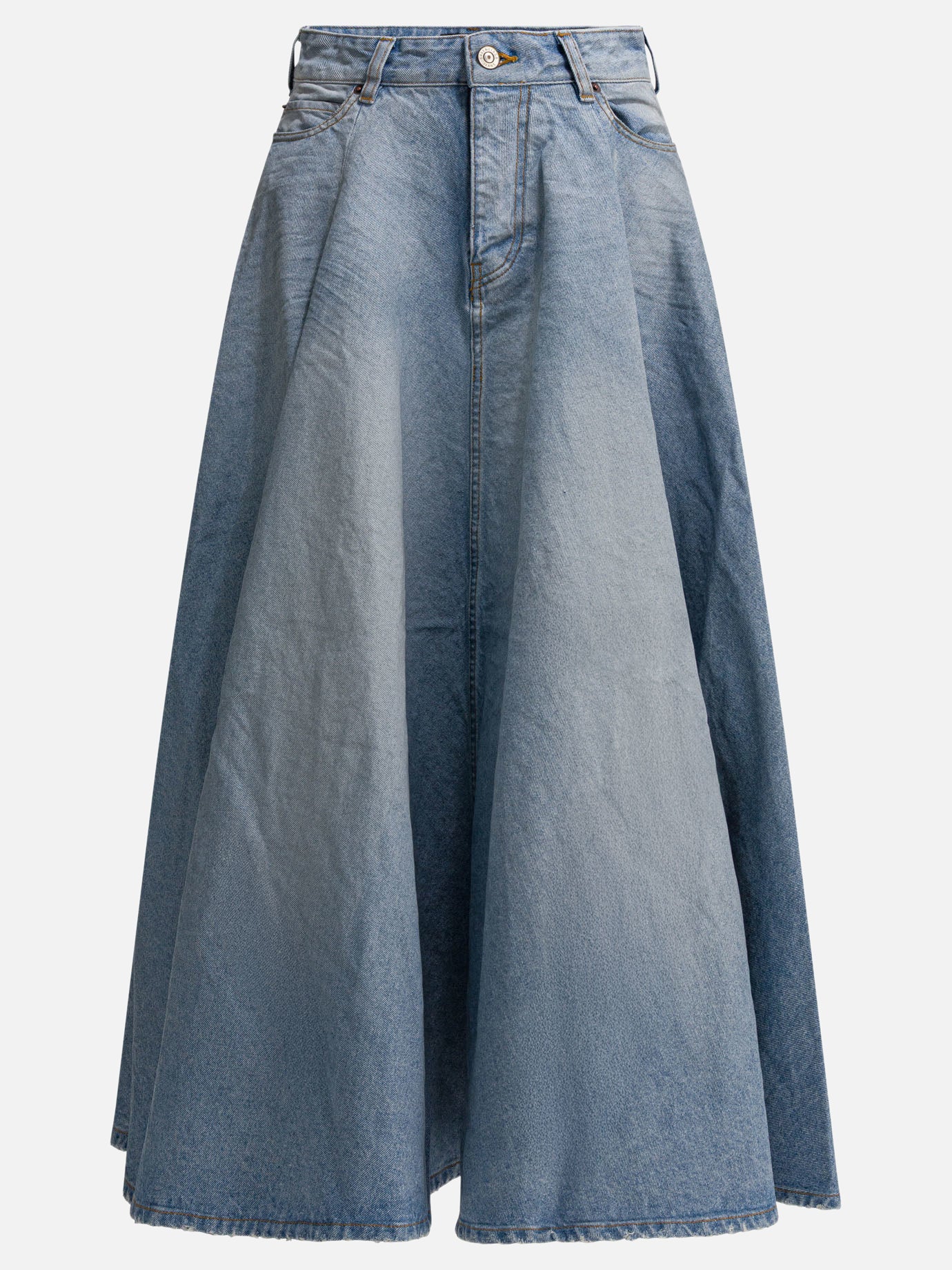Long skirts Solid colour  Light blue - Balenciaga Women | PDP | VIETTI Online Store | Zoom-Modal
