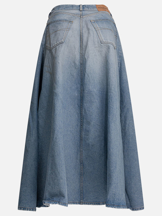 Long skirts Solid colour  Light blue - Balenciaga Women | PLP | VIETTI Online Store | 2
