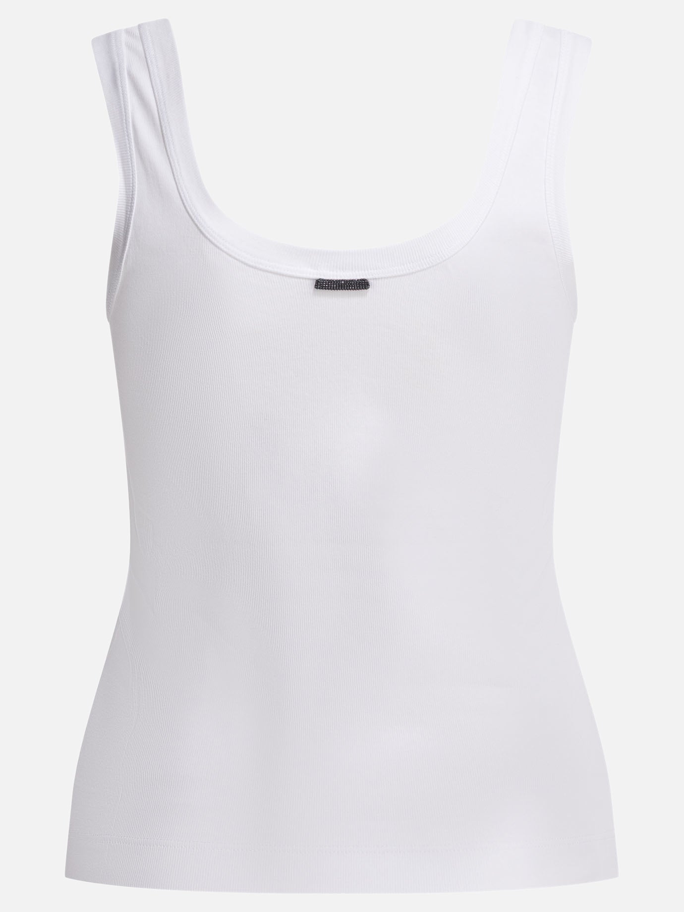 Tank tops Solid colour  White - Brunello Cucinelli Women | PDP | VIETTI Online Store | Zoom-Modal_2
