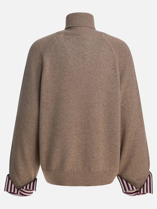 Maglioni dolcevita Solid colour  Marrone - Brunello Cucinelli Donna | VIETTI Online Store | 2
