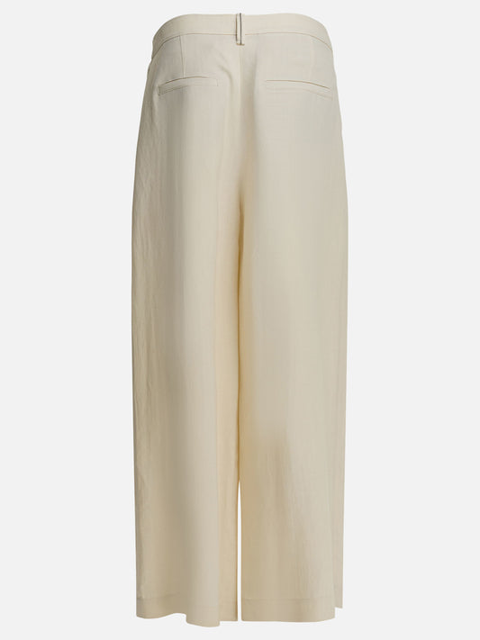 Tailored trousers Solid colour  White - Brunello Cucinelli Women | PLP | VIETTI Online Store | 2
