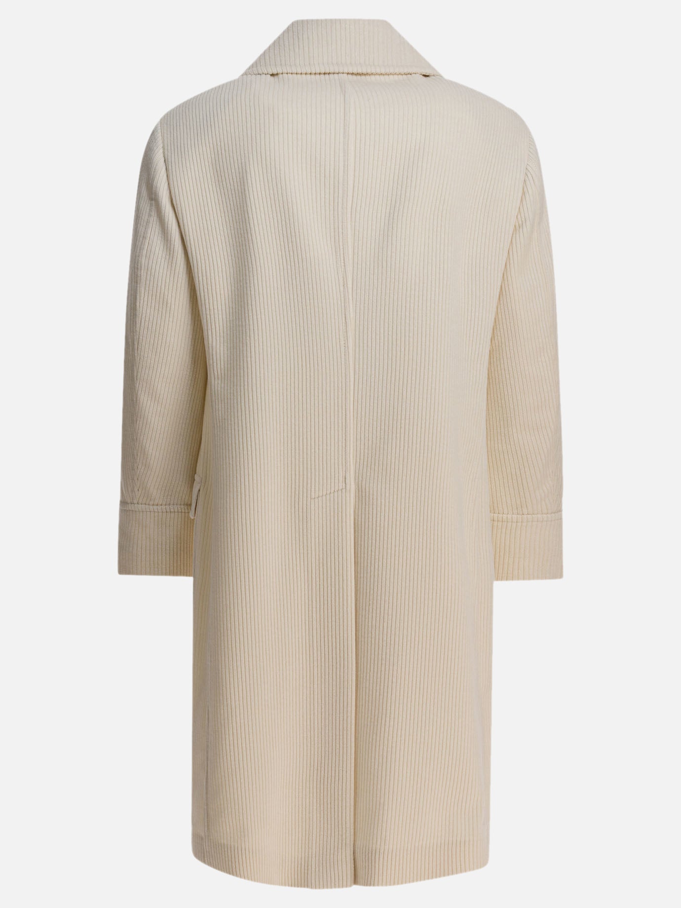Cappotti lunghi Solid colour  Bianco - Brunello Cucinelli Uomo | PDP | VIETTI Online Store | Zoom-Modal_2
