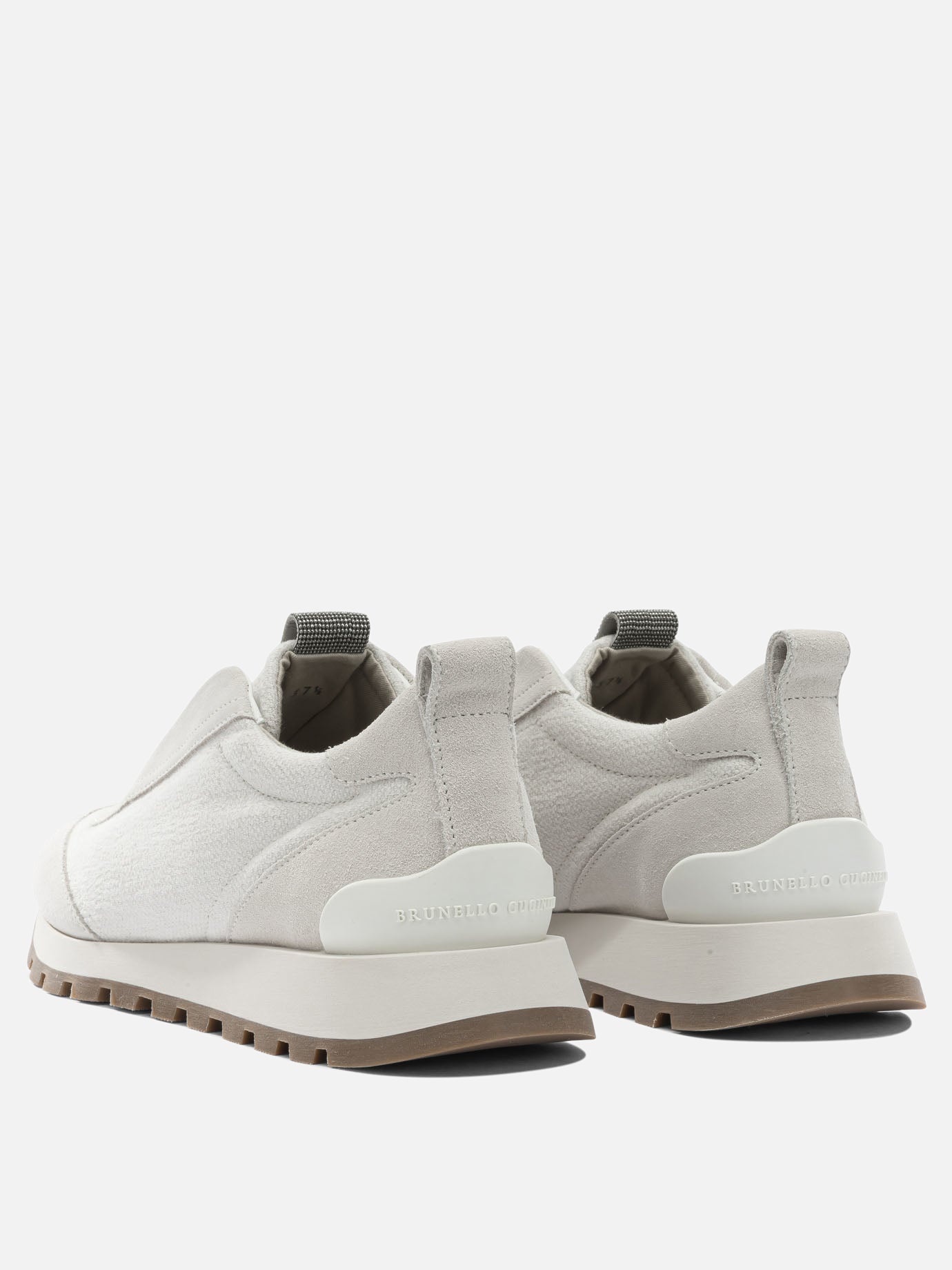 Low top sneakers 63% cotton 37% linen - 100% rubber  White - Brunello Cucinelli Women | PDP | VIETTI Online Store | Zoom-Modal_4
