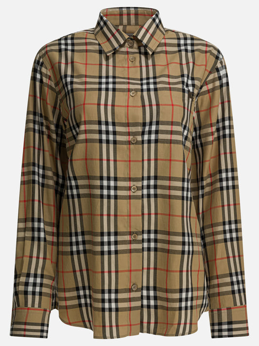 Casual shirts Check  Beige - Burberry Women | PDP | VIETTI Online Store 
