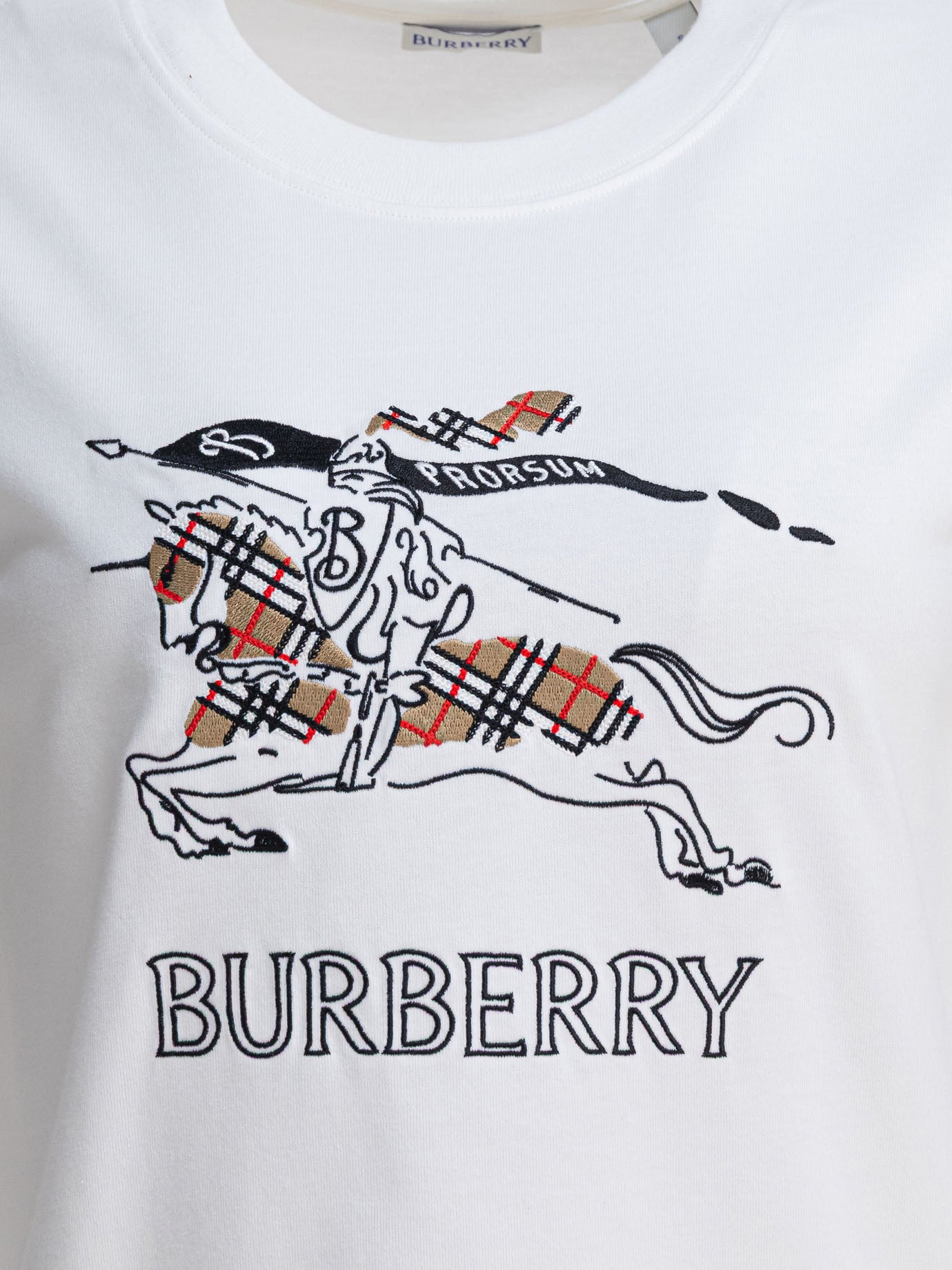 Crewneck t-shirts Logo  White - Burberry Women | PDP | VIETTI Online Store | Zoom-Modal_3
