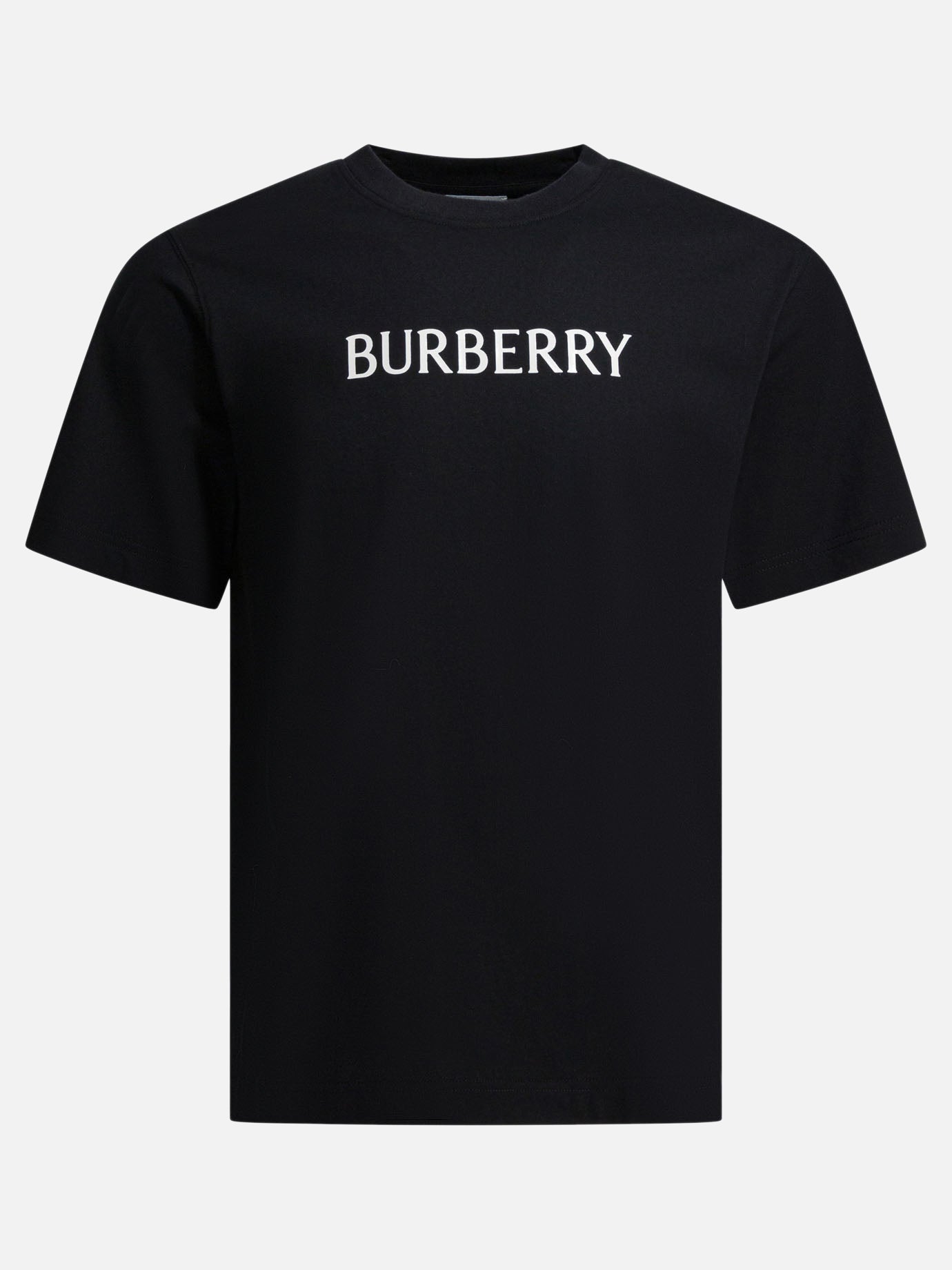 T-shirt girocollo Logo  Nero - Burberry Uomo | PDP | VIETTI Online Store | Zoom-Modal
