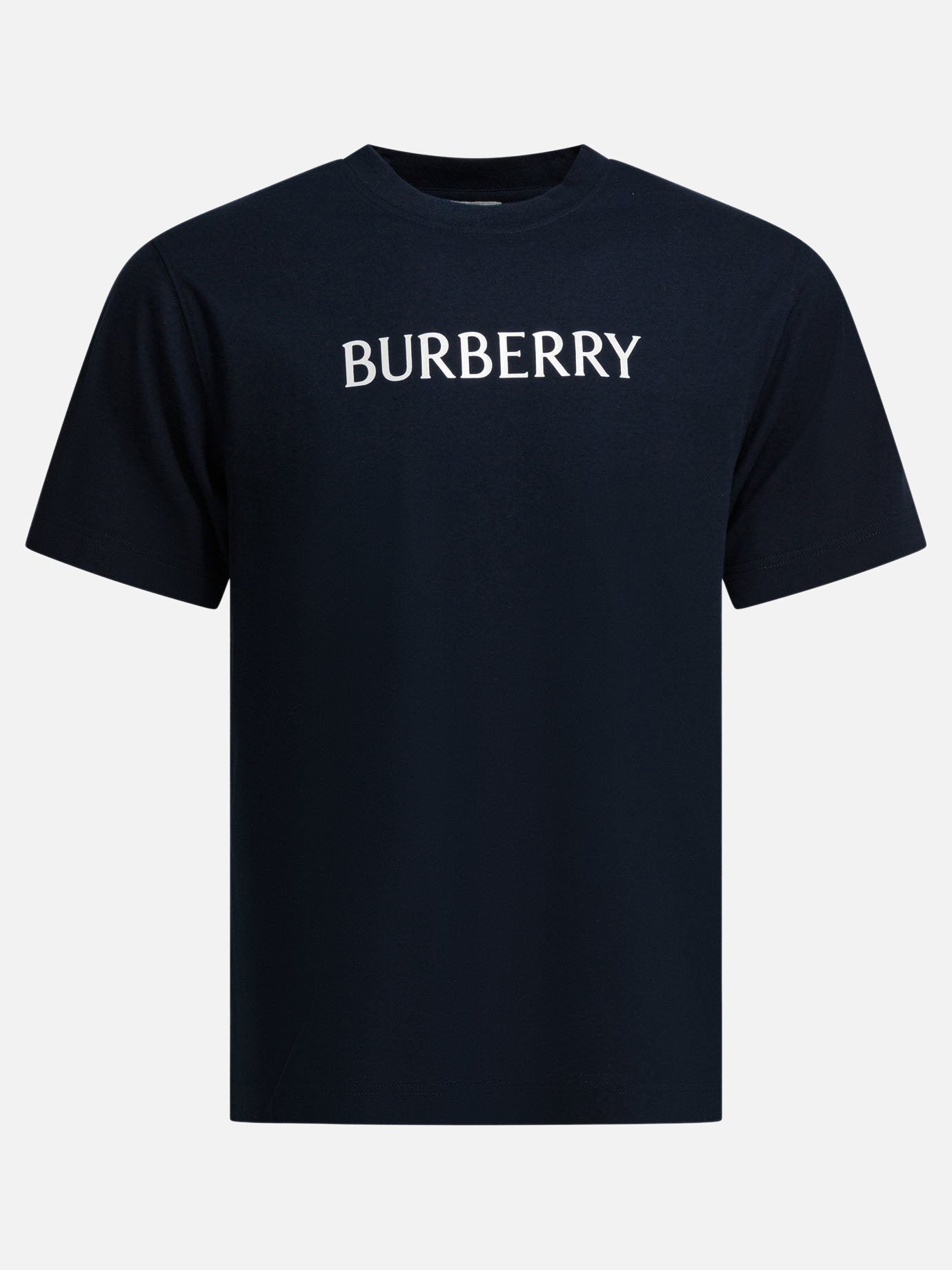 T-shirt girocollo Logo  Blu - Burberry Uomo | PDP | VIETTI Online Store | Zoom-Modal
