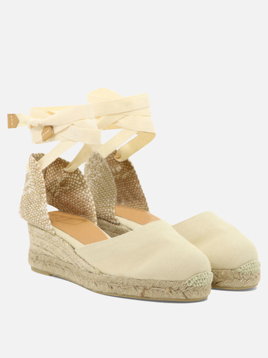 Heeled espadrilles 100% organic cotton - 100% rubber  Beige - Castañer Women | PLP | VIETTI Online Store | 2
