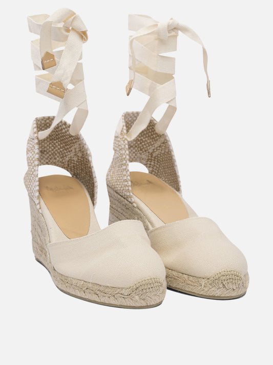 Heeled espadrilles 100% organic cotton - 100% rubber  Beige - Castañer Women | PLP | VIETTI Online Store | 2
