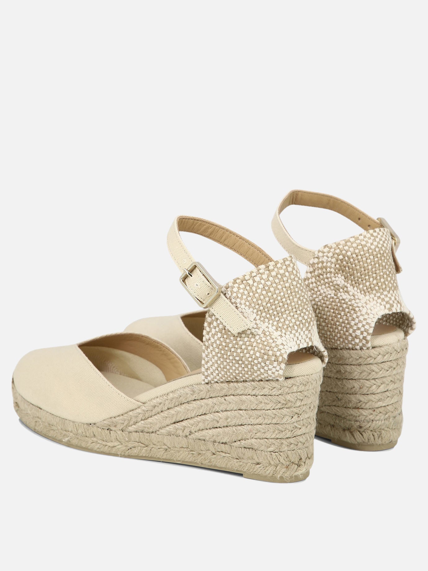 Heeled espadrilles 100% organic cotton - 100% rubber  Beige - Castañer Women | PDP | VIETTI Online Store | Zoom-Modal_4
