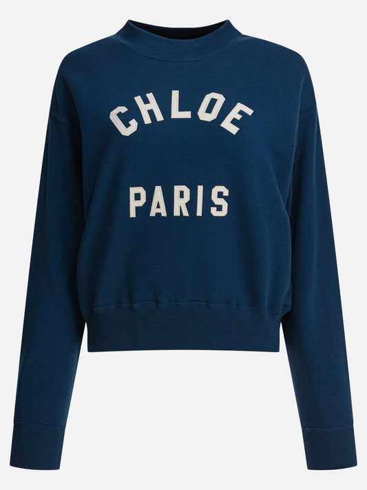 Crewnecks Logo  Blue - Chloé Women | PDP | VIETTI Online Store 
