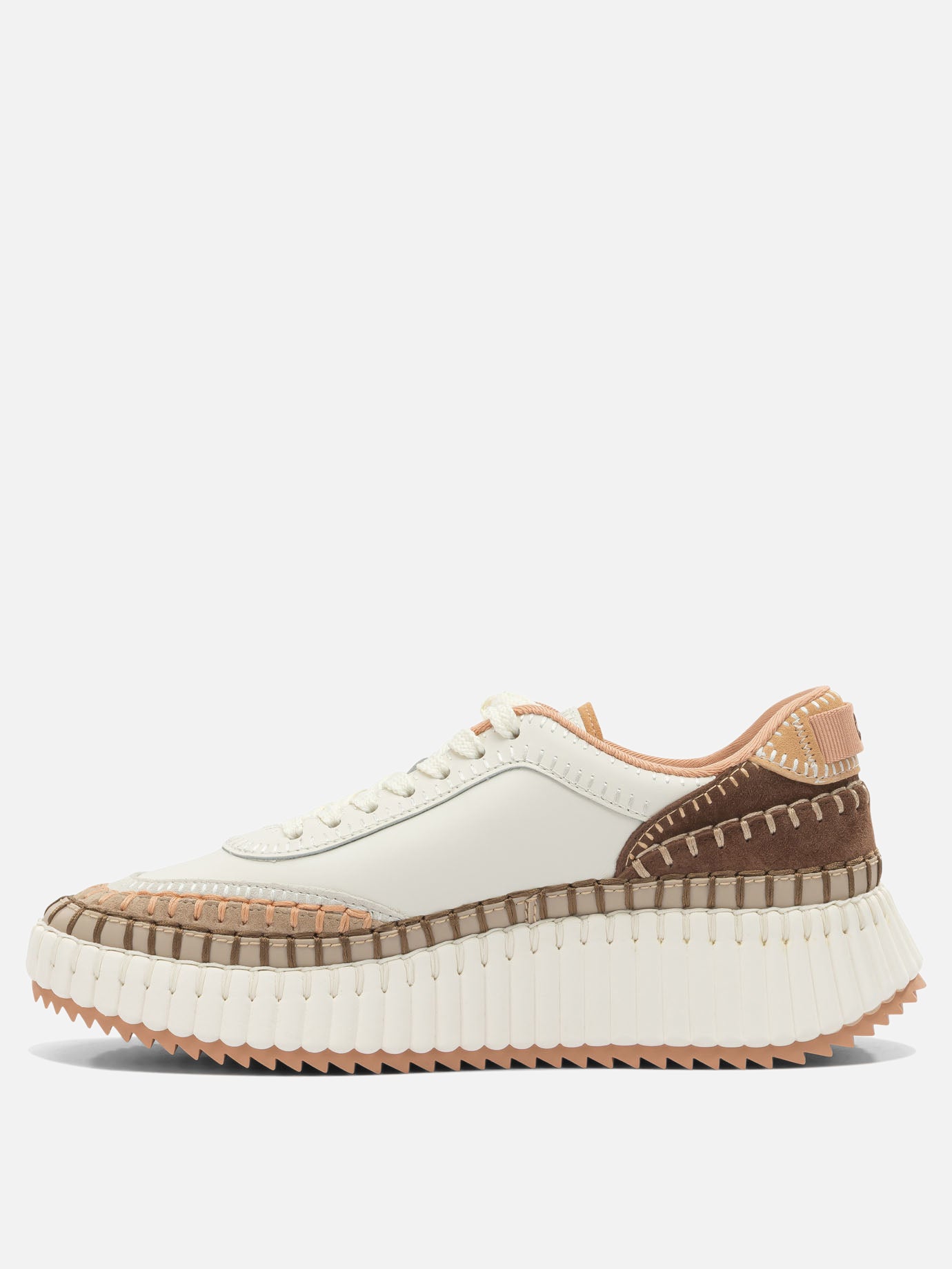 Low top sneakers 95% polyester 5% elastane - 100% ethylene vinyl acetate  Beige - Chloé Women | PDP | VIETTI Online Store | Zoom-Modal_3
