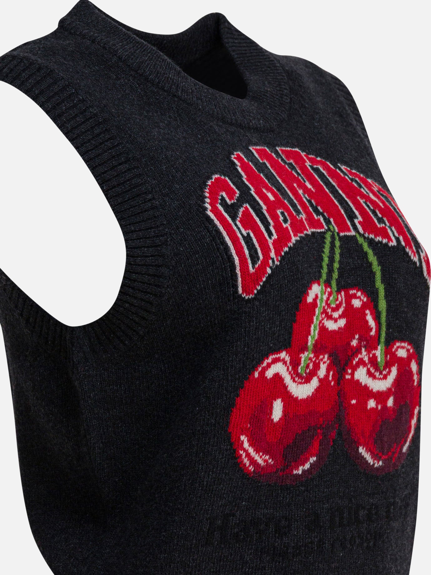 Vests Logo  Black - Ganni Women | PDP | VIETTI Online Store | thumbnail_4