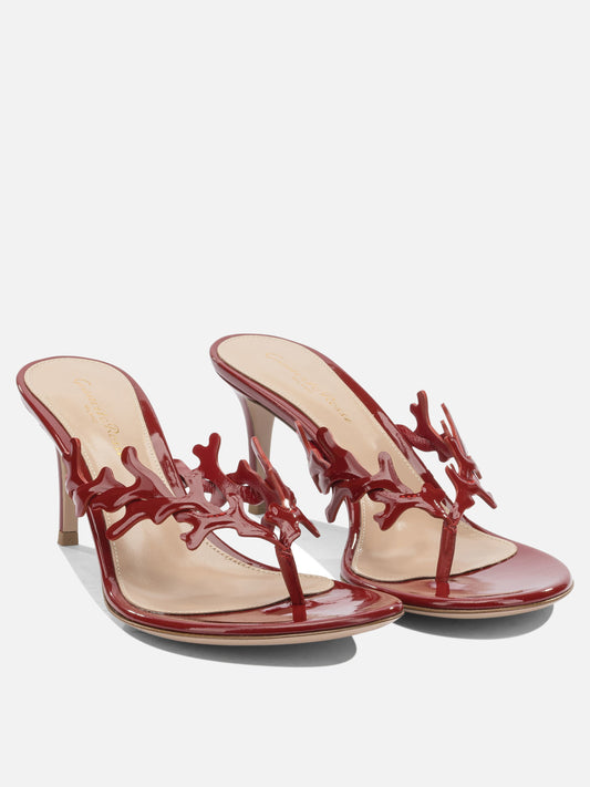 Mules 100% leather - 100% leather  Red - Gianvito Rossi Women | PLP | VIETTI Online Store | 2
