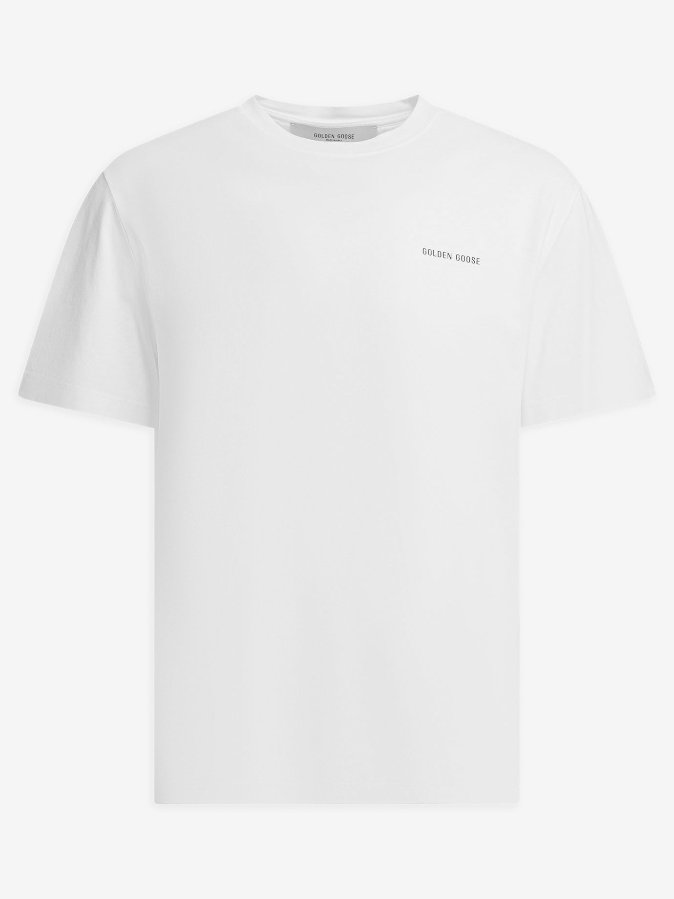 Crewneck t-shirts Logo  White - Golden Goose Men | PDP | VIETTI Online Store | thumbnail