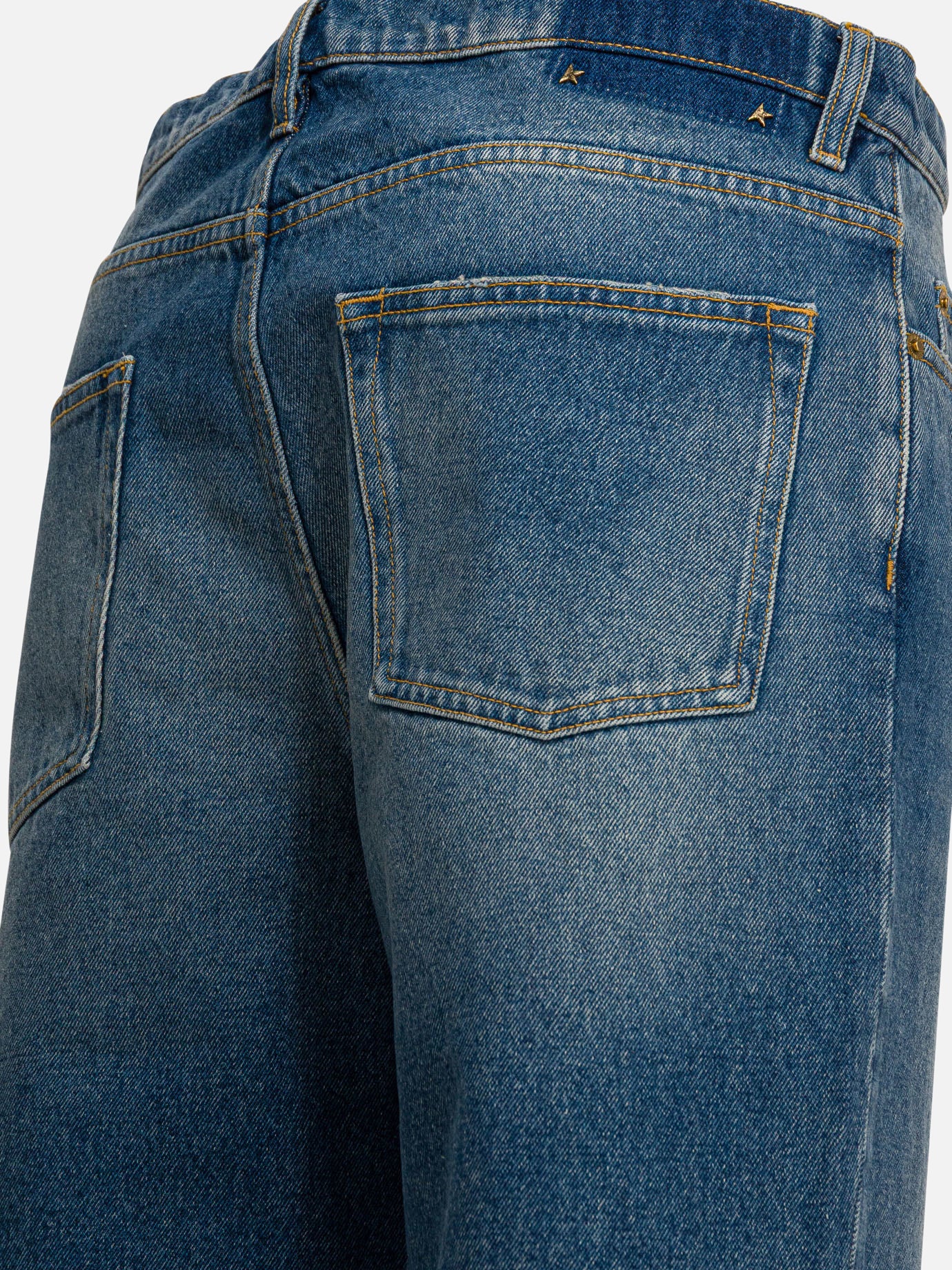Wide-leg jeans Solid colour  Blue - Golden Goose Men | PDP | VIETTI Online Store | Zoom-Modal_4

