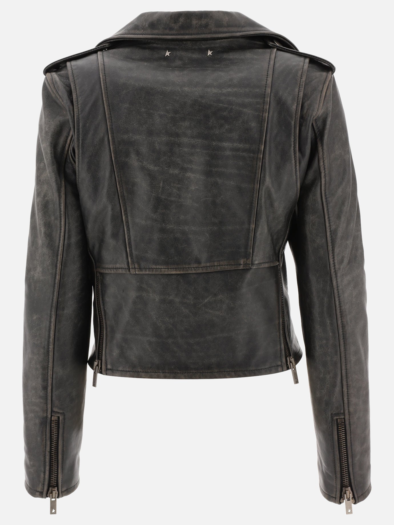 Leather jackets Solid colour  Black - Golden Goose Women | PDP | VIETTI Online Store | thumbnail_2