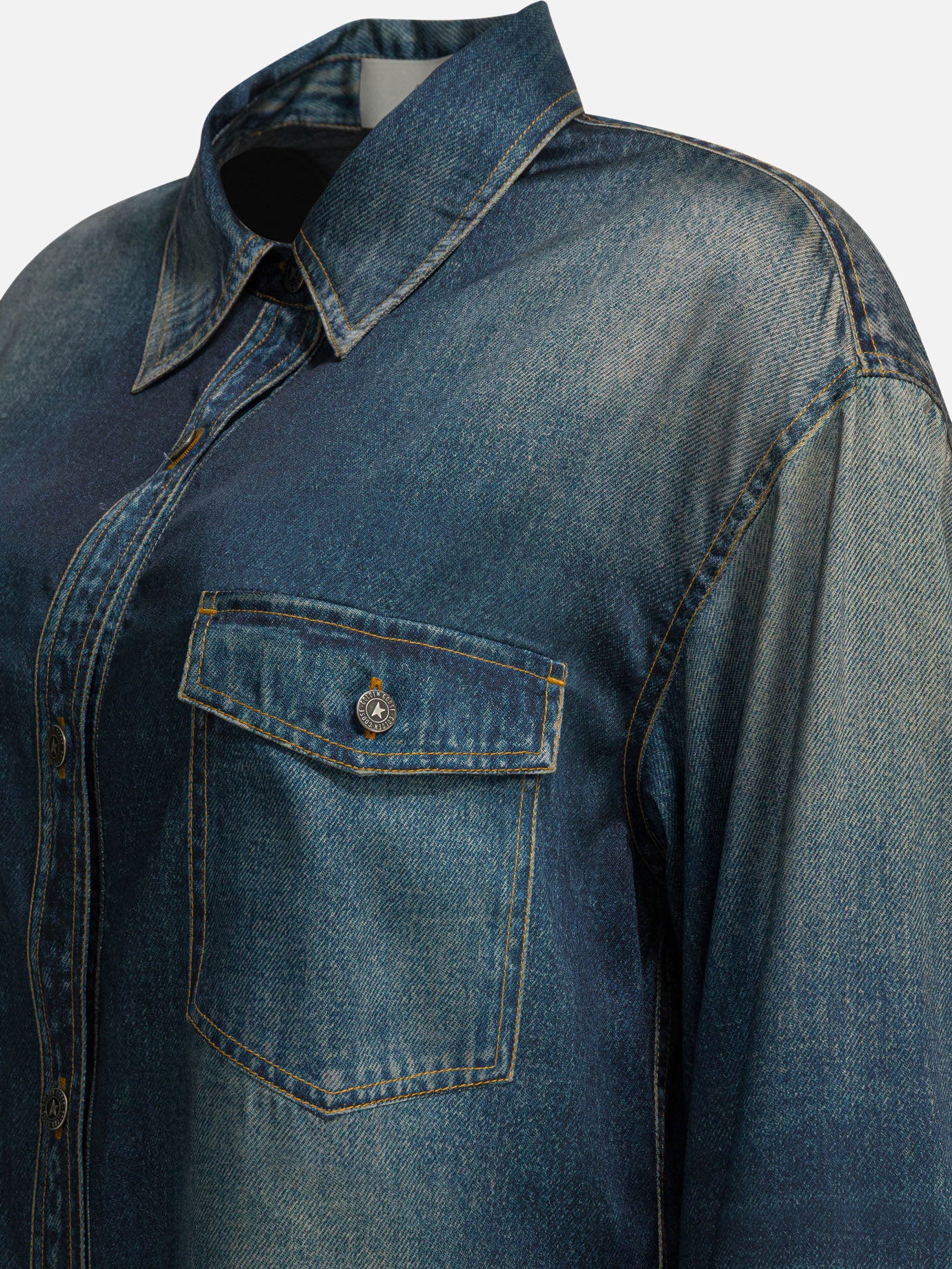 Overshirt jackets Solid colour  Blue - Golden Goose Women | PDP | VIETTI Online Store | Zoom-Modal_4
