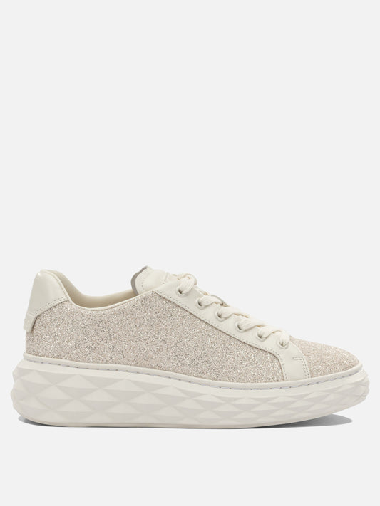 Low top sneakers 70% leather 24% textile 5% metal 1% rubber - 100% rubber  Gold - Jimmy Choo Women | PLP | VIETTI Online Store 
