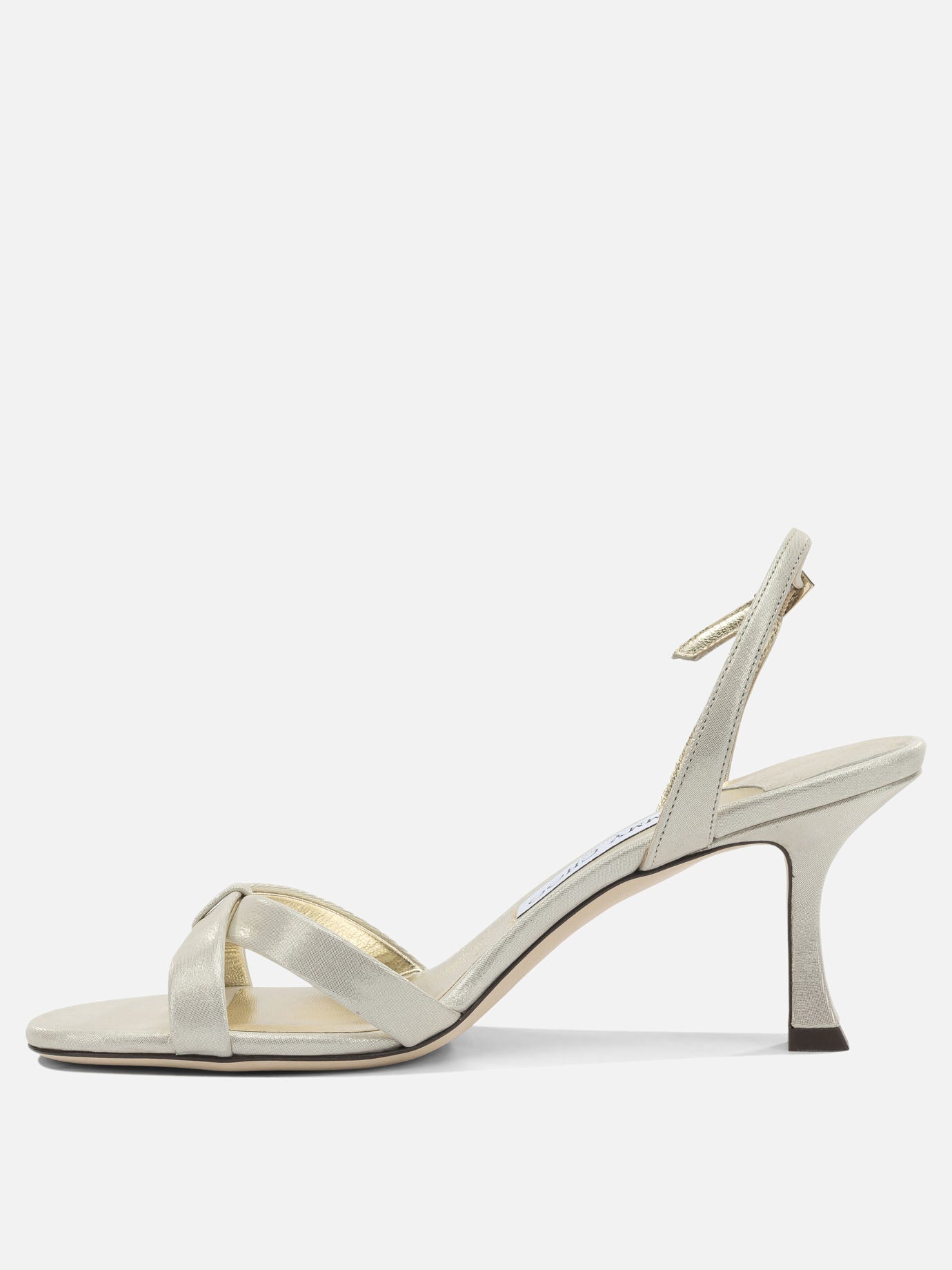 Heeled sandals 86% leather 5% salpa 4% plastic 5% metal - 100% calf  Gold - Jimmy Choo Women | PDP | VIETTI Online Store | Zoom-Modal_3
