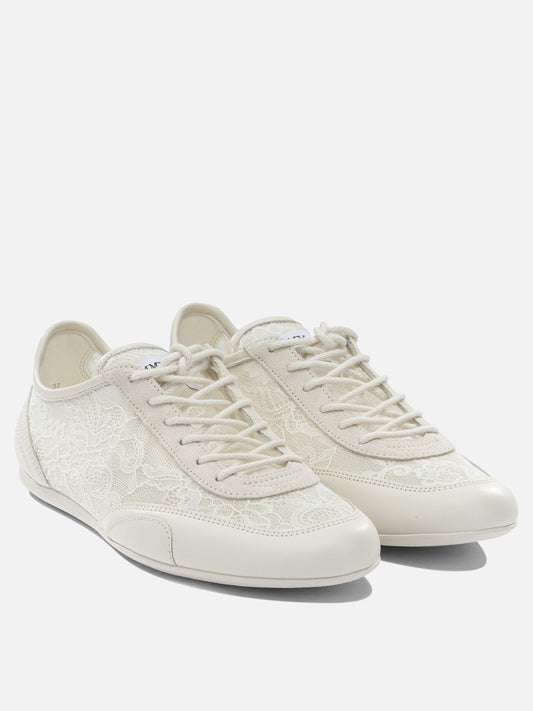 Low top sneakers 50% textile 44% leather 5% metal 1% rubber - 100% rubber  White - Jimmy Choo Women | PDP | VIETTI Online Store | 2
