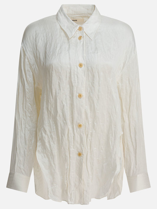 Casual shirts Solid colour  Grey - Khaite Women | PDP | VIETTI Online Store 
