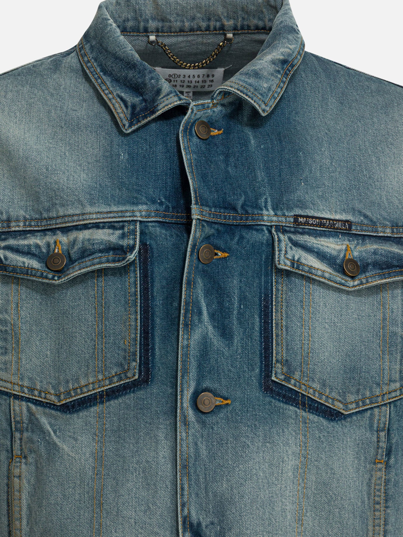 Denim jackets Solid colour  Blue - Maison Margiela Men | PDP | VIETTI Online Store | Zoom-Modal_3
