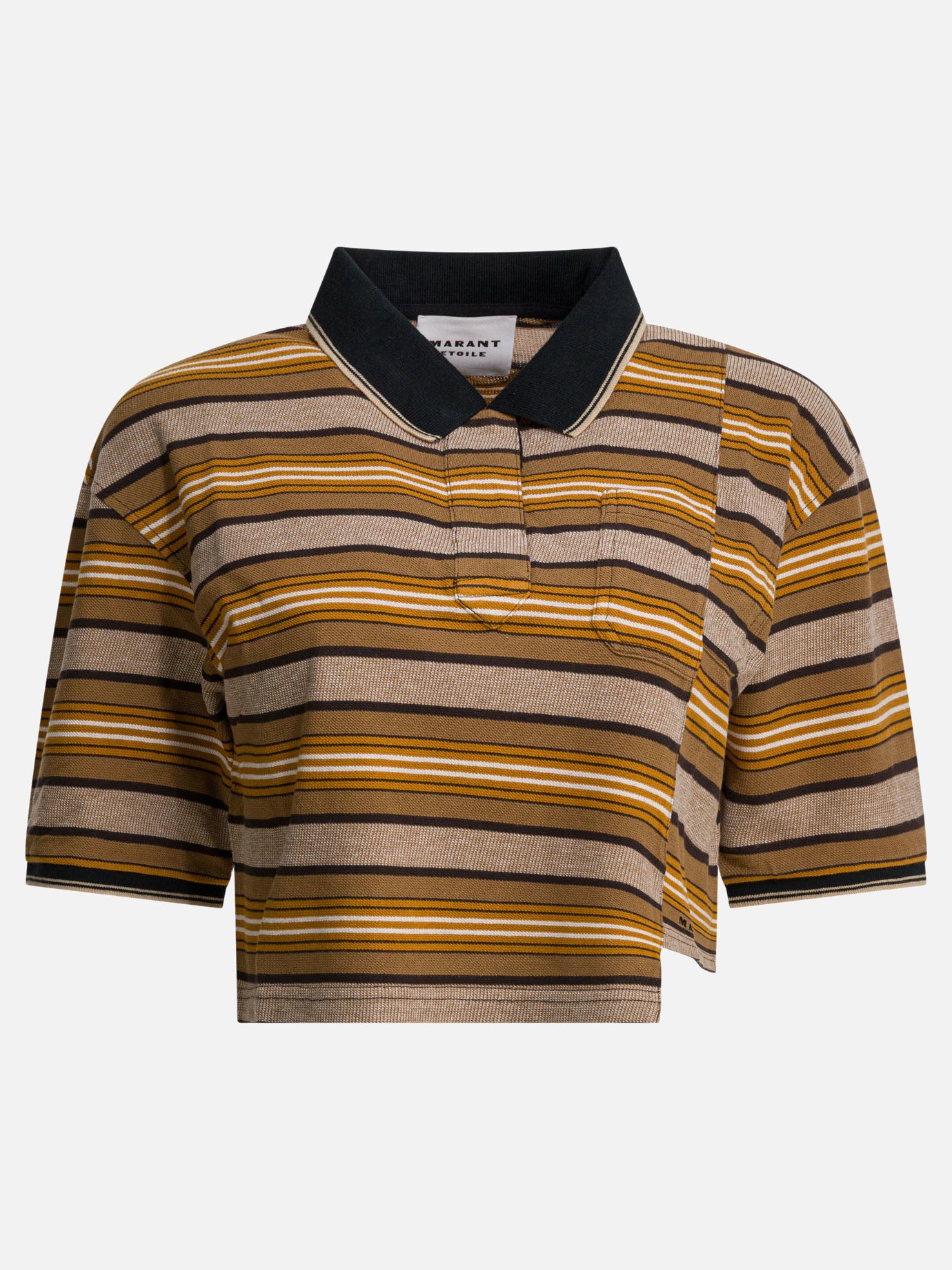 Polo shirts with buttons Striped  Beige - Marant Étoile Women | PDP | VIETTI Online Store | Zoom-Modal

