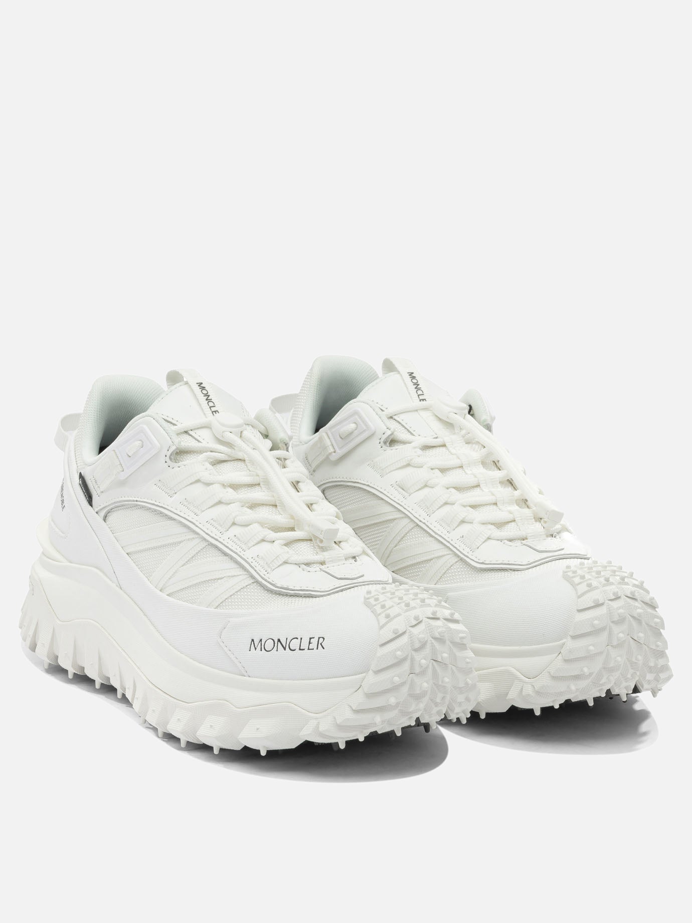 Low top sneakers 100% polyamide - 100% rubber  White - Moncler Men | PDP | VIETTI Online Store | thumbnail_2