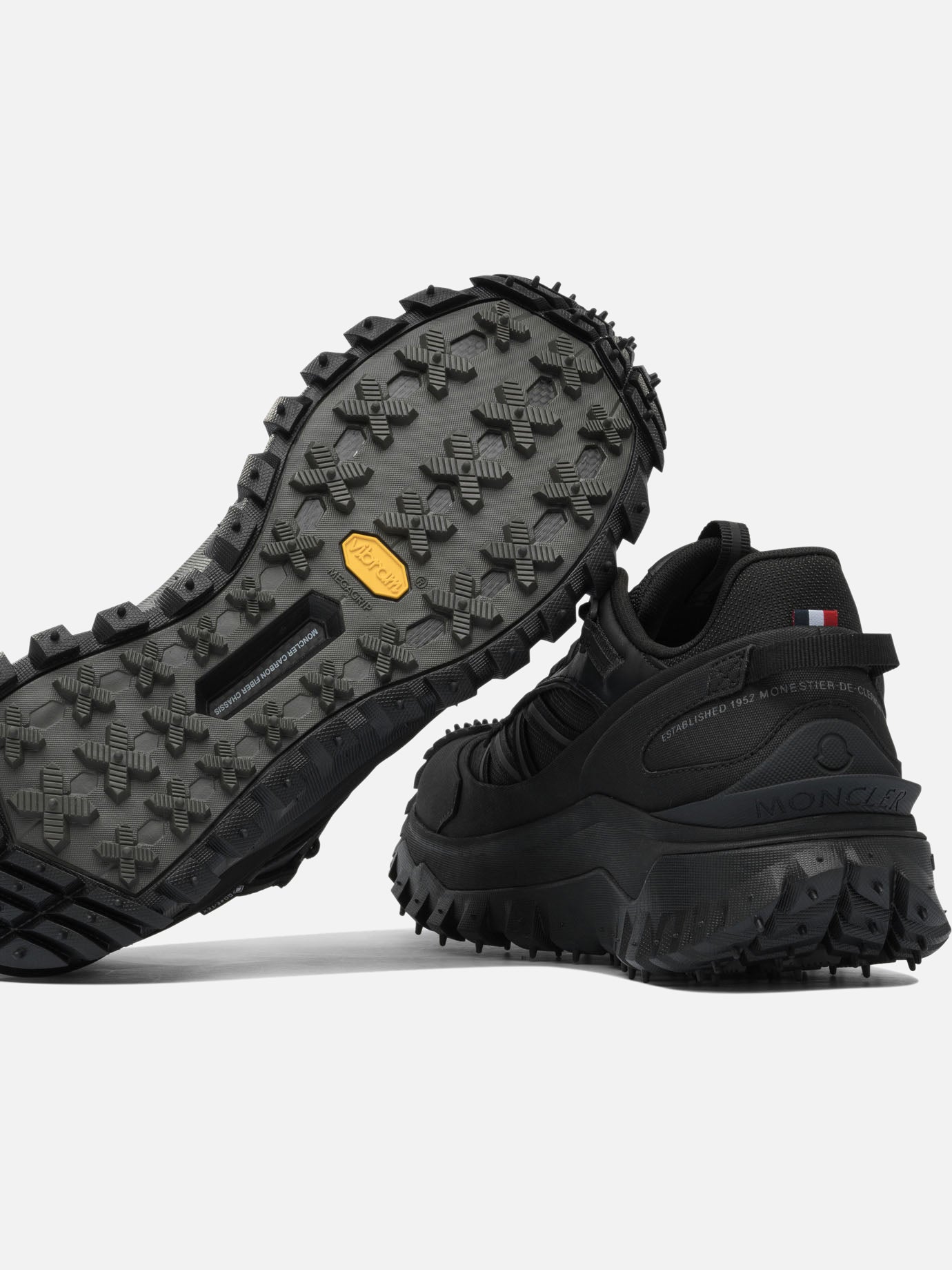 Low top sneakers 100% polyamide - 100% rubber  Black - Moncler Men | PDP | VIETTI Online Store | thumbnail_5