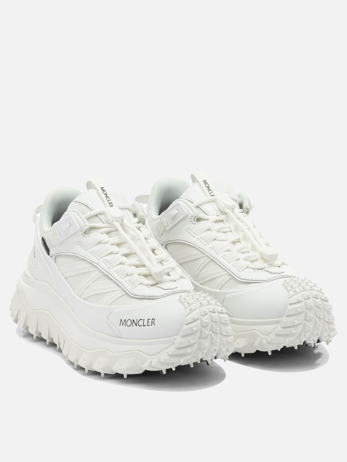 Low top sneakers 60% nylon 40% leather - 100% rubber  White - Moncler Women | PDP | VIETTI Online Store | Zoom-Modal_2
