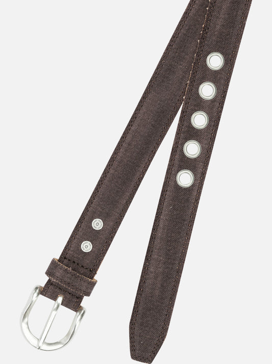 Leather belts 100% cotton - 100% leather  Brown - Our Legacy Men | VIETTI Online Store | 2
