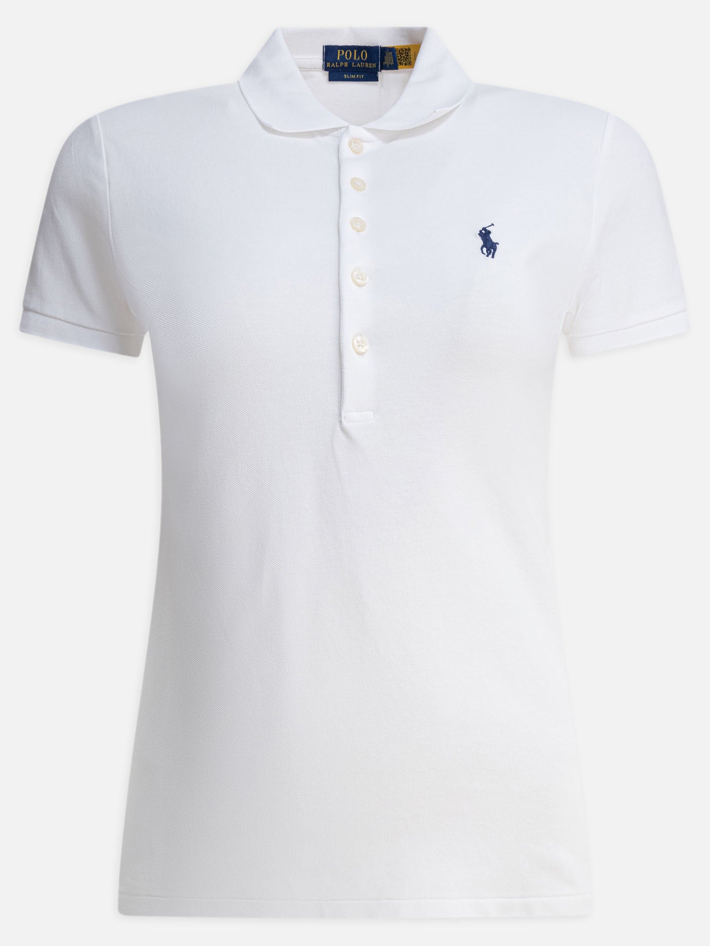 Polo con bottoni Logo  Bianco - Polo Ralph Lauren Donna | PDP | VIETTI Online Store | Zoom-Modal
