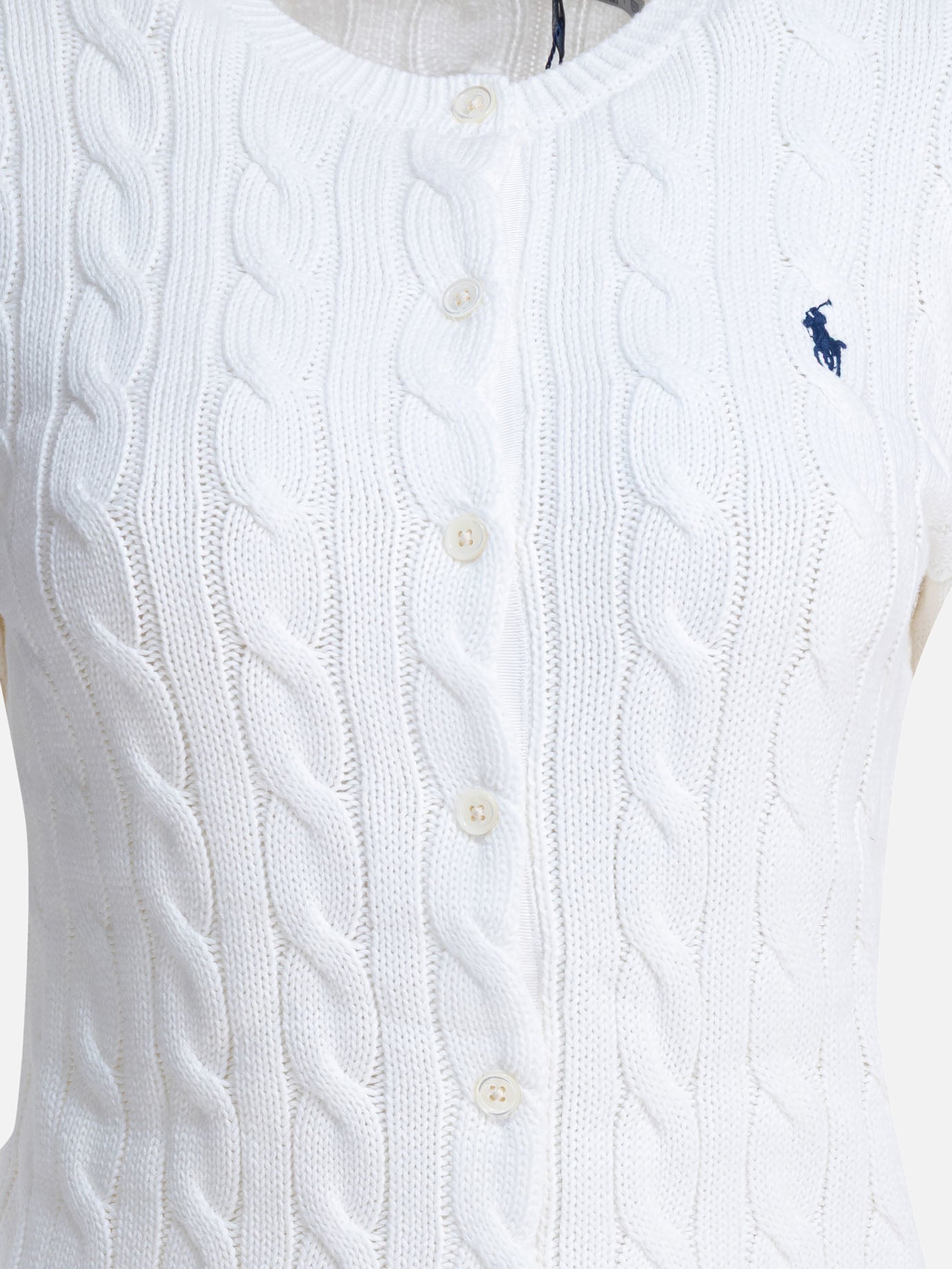 Cardigan Logo  Bianco - Polo Ralph Lauren Donna | PDP | VIETTI Online Store | thumbnail_3