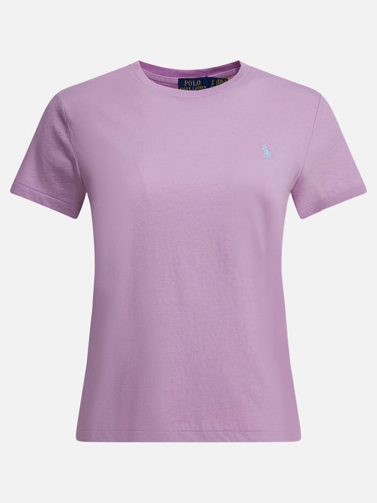 Crewneck t-shirts Logo  Purple - Polo Ralph Lauren Women | PLP | VIETTI Online Store 
