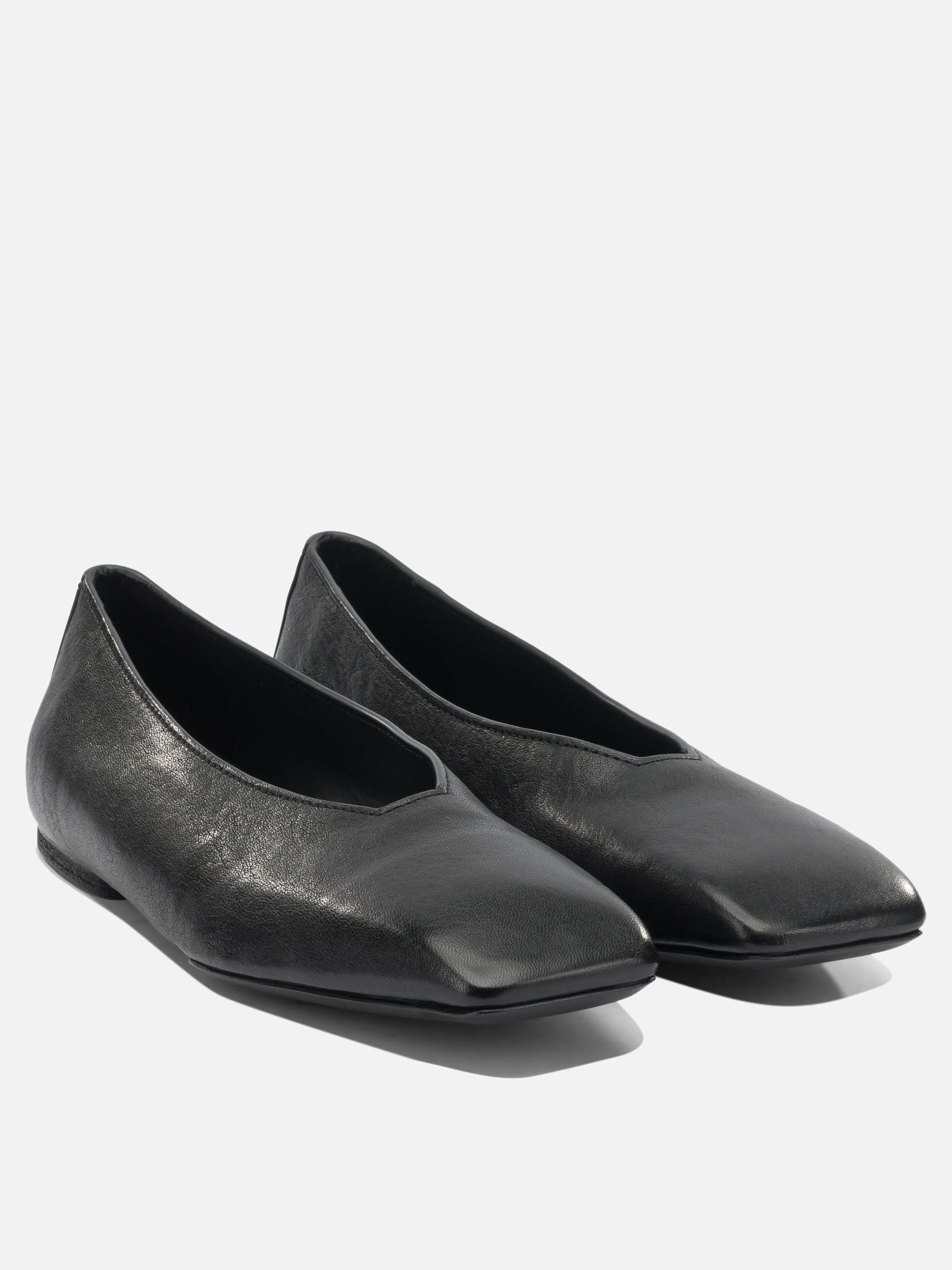Classic ballet flats 100% ram leather - 100% cow leather  Black - Rick Owens Women | PDP | VIETTI Online Store | Zoom-Modal_2
