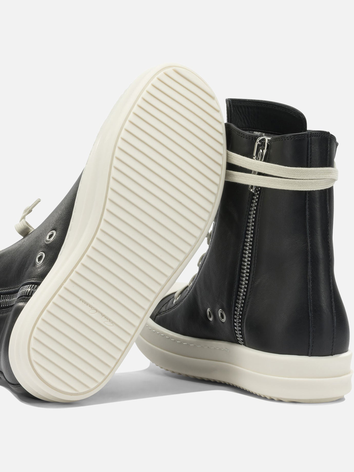 Low top sneakers 100% cow leather - 100% thermoplastic rubber  Black - Rick Owens Women | PDP | VIETTI Online Store | Zoom-Modal_5
