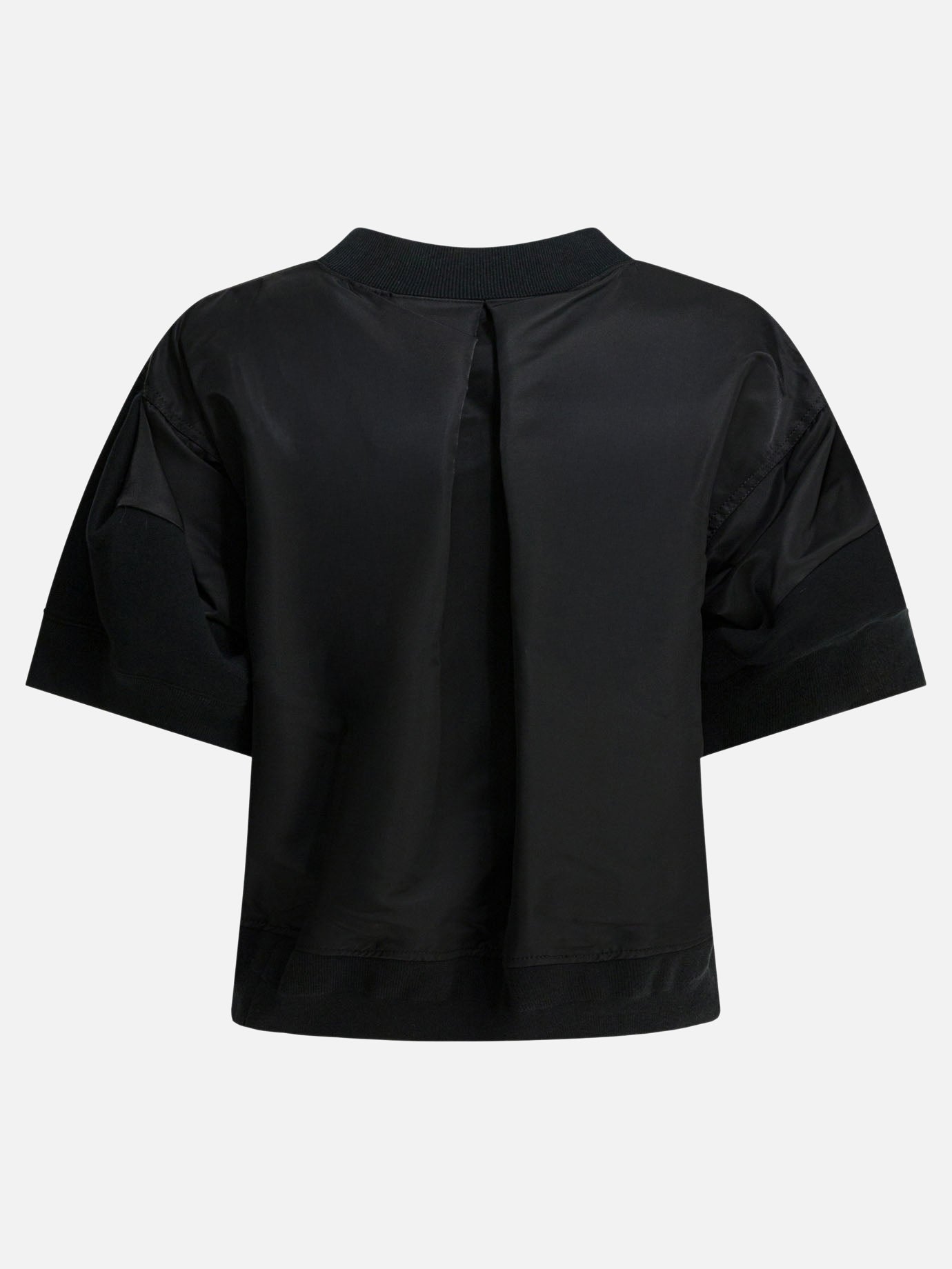 Crewneck t-shirts Solid colour  Black - Sacai Women | PDP | VIETTI Online Store | thumbnail_2