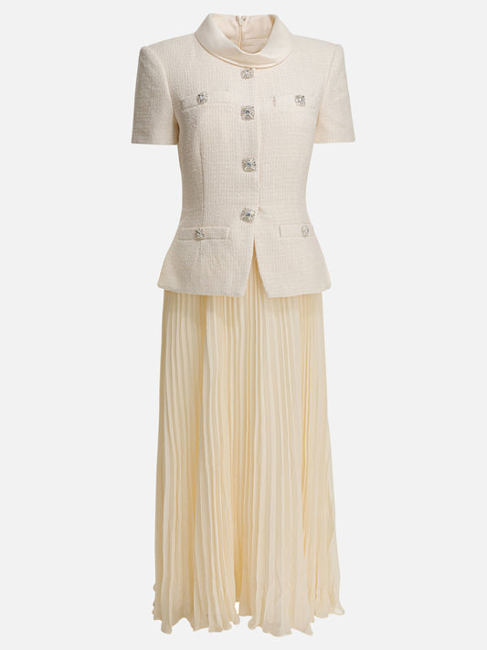 Midi dresses Solid colour  White - Self-portrait Women | PDP | VIETTI Online Store 
