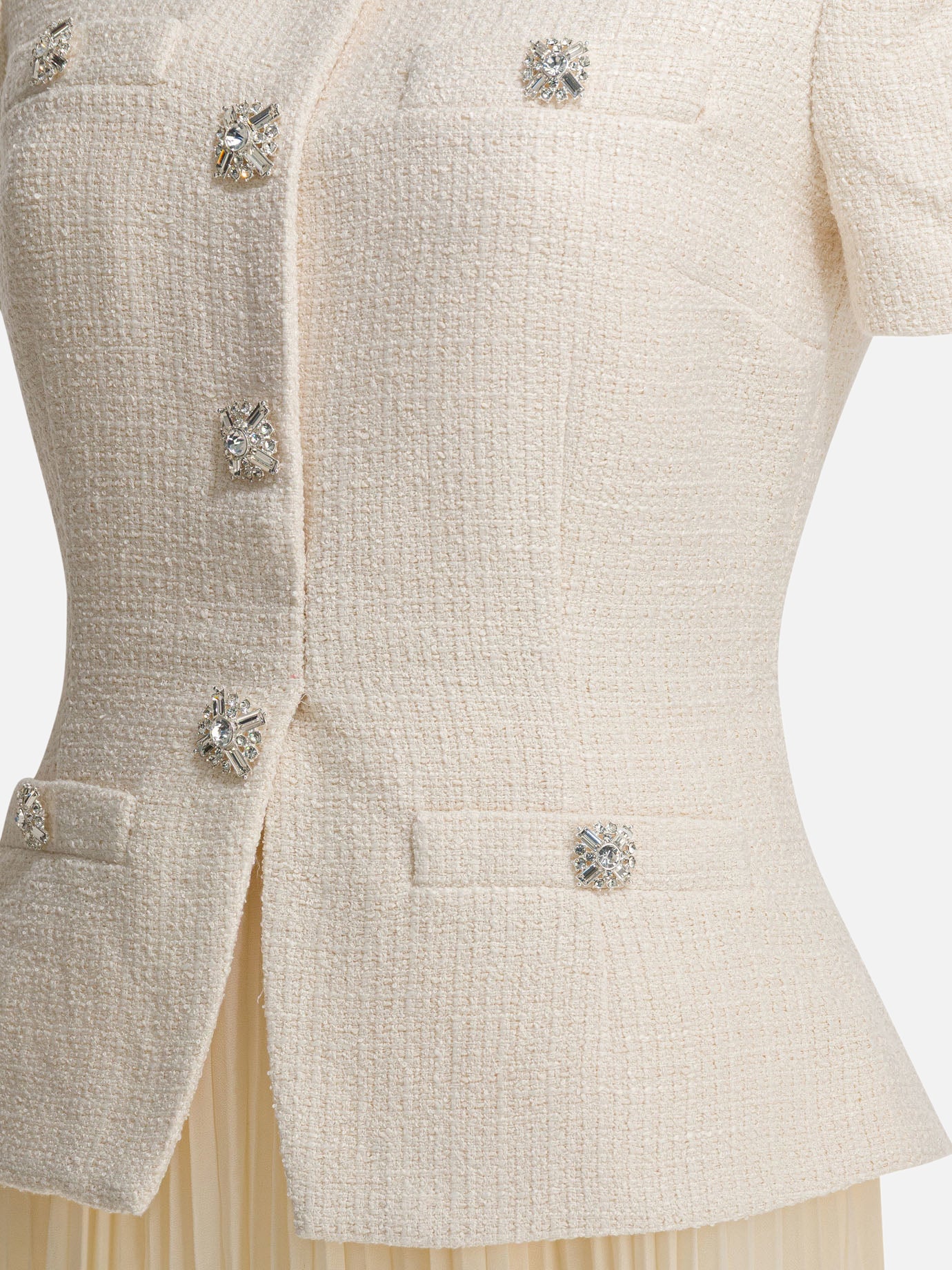 Midi dresses Solid colour  White - Self-portrait Women | PDP | VIETTI Online Store | thumbnail_4