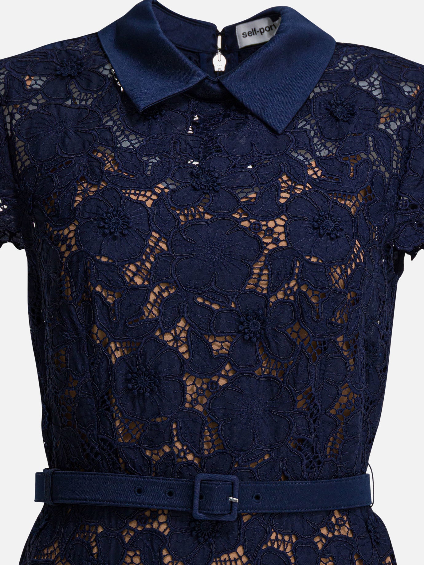 Midi dresses Solid colour  Blue - Self-portrait Women | PDP | VIETTI Online Store | Zoom-Modal_3
