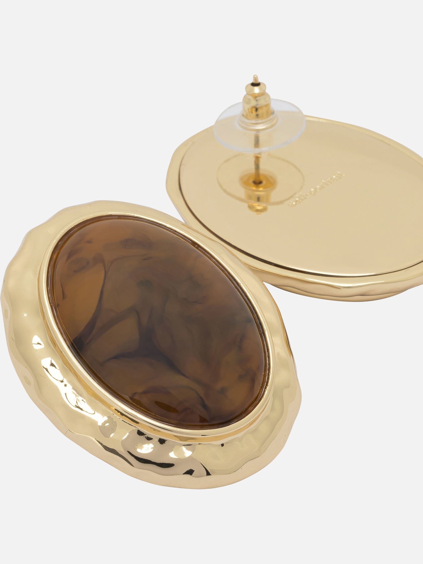 Earrings 100% brass  Brown - Self-portrait Women | PDP | VIETTI Online Store | Zoom-Modal_2
