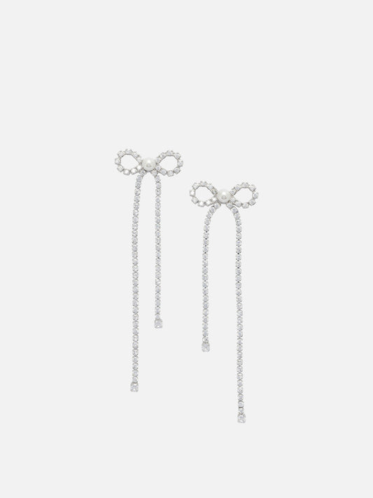 Earrings 100% brass  Silver - Self-portrait Women | PLP | VIETTI Online Store 
