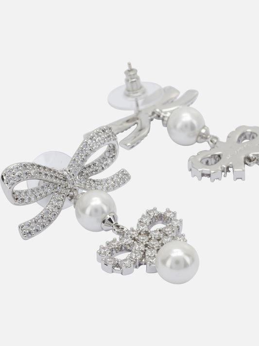 Earrings 100% brass  Silver - Self-portrait Women | PLP | VIETTI Online Store | 2
